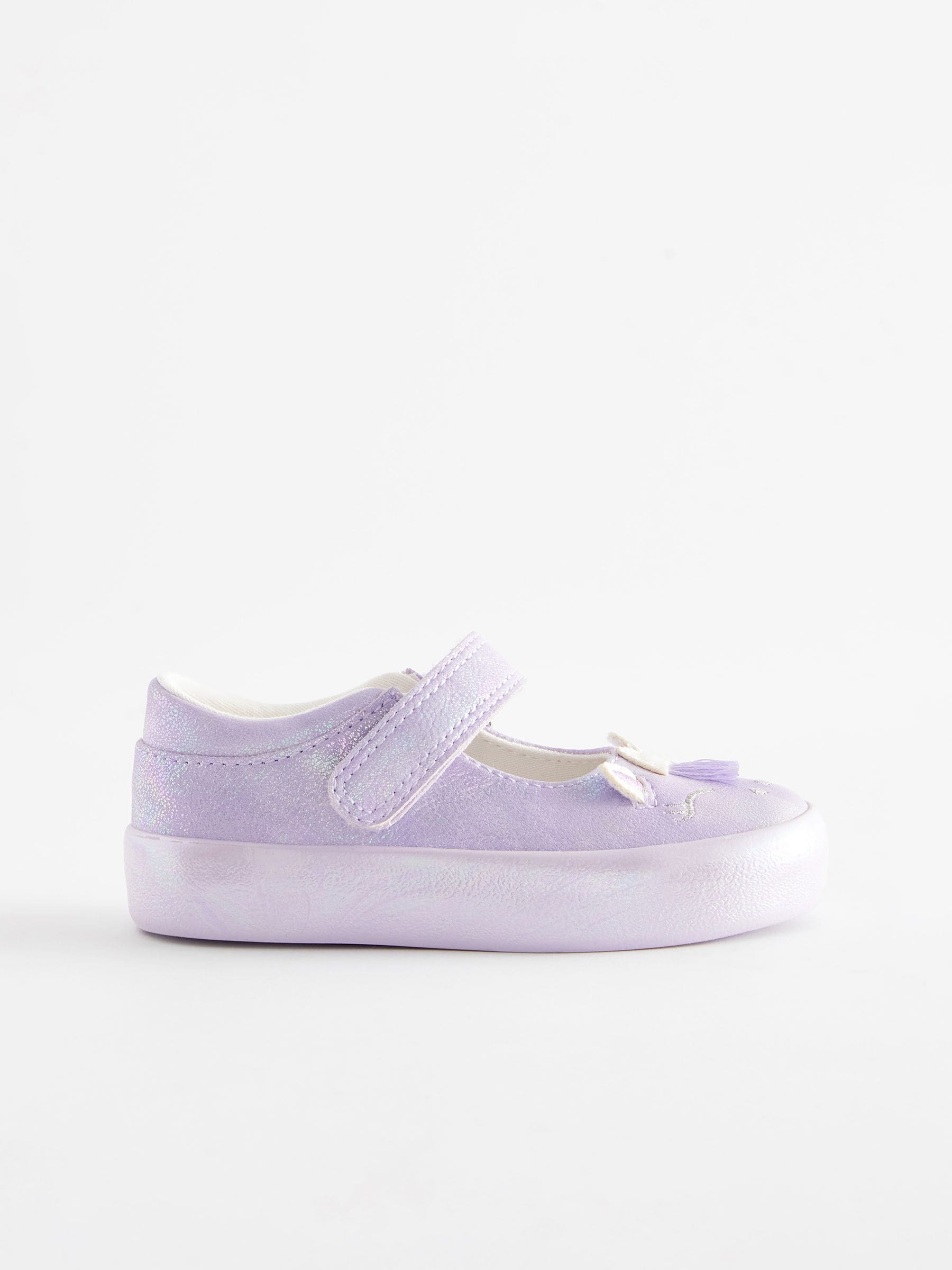 Buy Purple Unicorn Mary Jane Shoes from Next Luxembourg