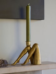 Rockett St George Gold Taper Candle Holder - Image 1 of 4