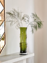 Rockett St George Green Medium Bamboo Vase - Image 1 of 3