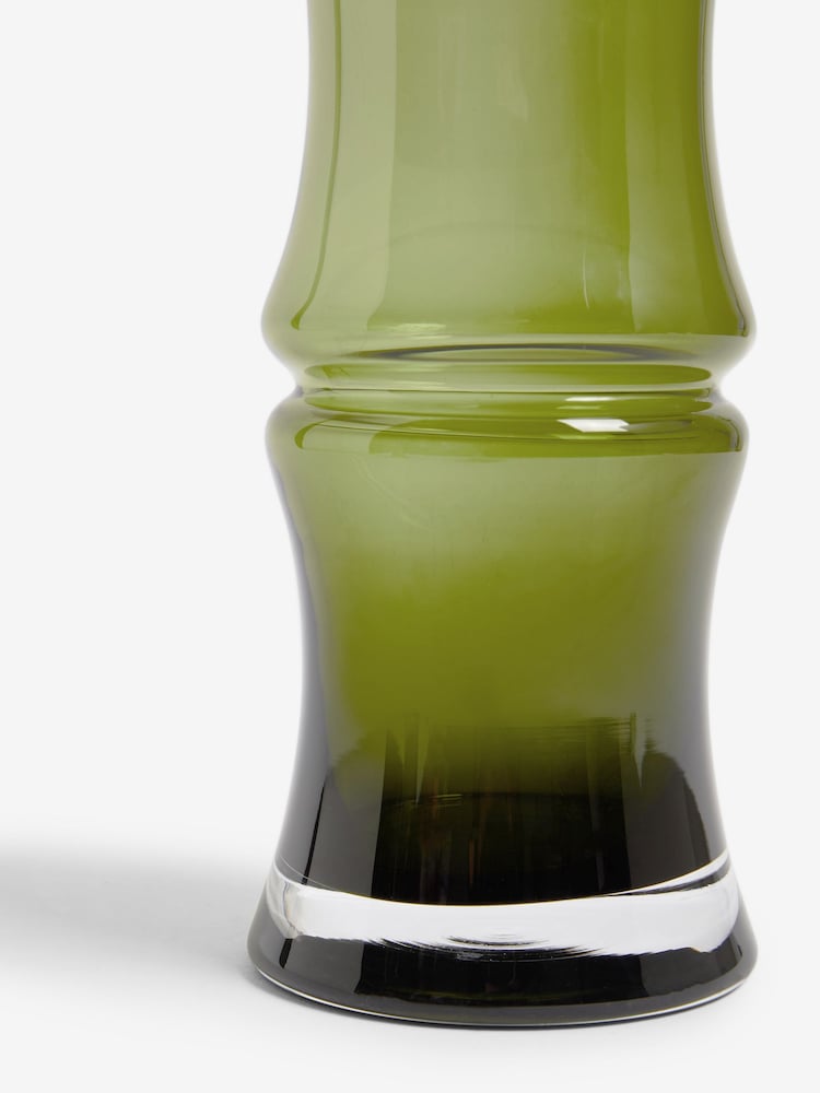 Rockett St George Green Medium Bamboo Vase - Image 3 of 3