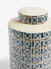 Nina Campbell Blue Printed Vase - Image 4 of 4