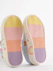 Blue Rainbow Standard Fit (F) Embellished Touch Fasten Strap Trainers - Image 8 of 9