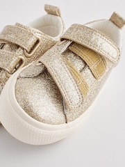 Gold Glitter Standard Fit (F) Chunky Trainers With Touch Fastening - Image 5 of 6