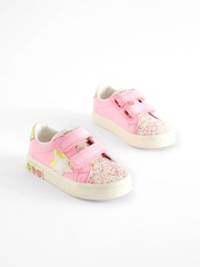 Pink Standard Fit (F) Star Touch Fasten Trainers - Image 1 of 6