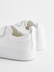 White Standard Fit (F) Chunky Trainers With Touch Fastening - Image 7 of 8