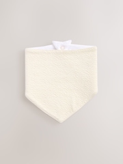 White/Neutral Baby Dribble Bibs 3 Pack - Image 4 of 5