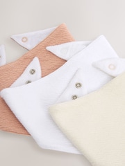 White/Neutral Baby Dribble Bibs 3 Pack - Image 5 of 5
