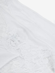 White Brazilian Floral Lace Knickers 3 Pack - Image 7 of 7