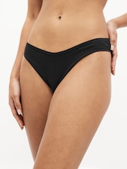 Black Extra High Leg Cotton Rich Knickers 6 Pack - Image 2 of 6