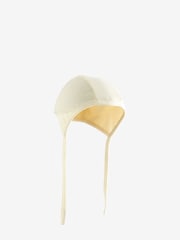 Cream / Neutral 2 Pack Jersey Baby Bonnets (0-6mths) - Image 2 of 3