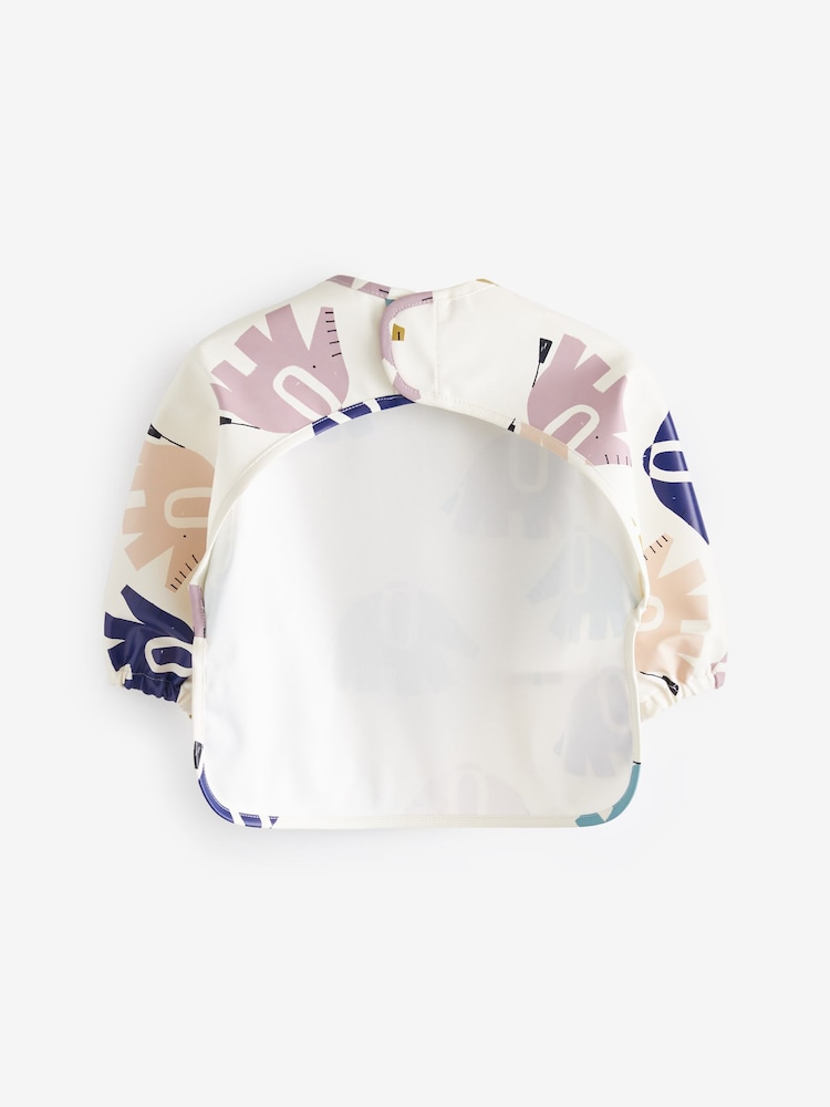 Cream Elephant Baby Weaning And Feeding Sleeved Bibs (6mths-3yrs) - Image 2 of 3