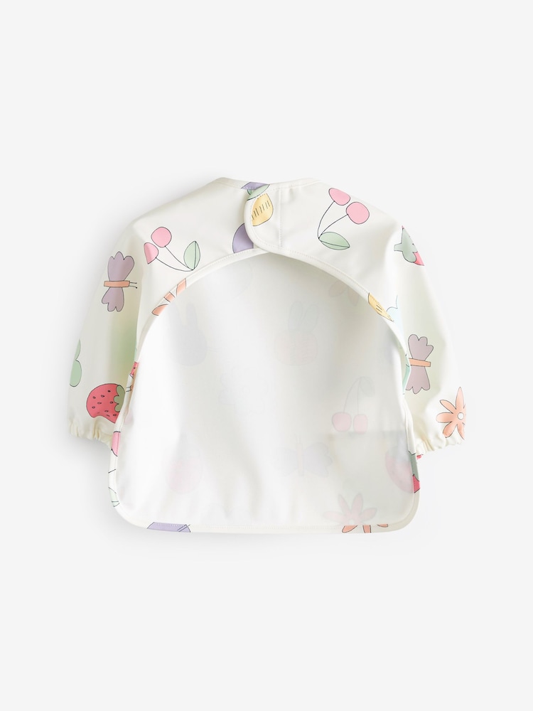 Cream Mixed Character Baby Weaning And Feeding Sleeved Bibs (6mths-3yrs) - Image 2 of 3