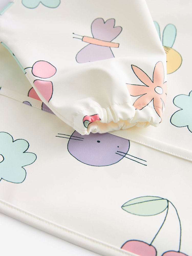 Cream Mixed Character Baby Weaning And Feeding Sleeved Bibs (6mths-3yrs) - Image 3 of 3