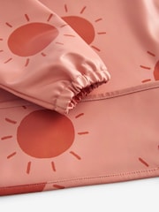 Rust Orange Sun Baby Weaning And Feeding Sleeved Bibs (6mths-3yrs) - Image 3 of 3