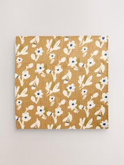Zitrone/Blumenmuster - Baby-Spucktücher aus 100 % Baumwoll-Mussselin im 4er Pack - Bild 6 von 7