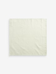 Charcoal Grey/Sage Green Sheep Baby Muslin Cloths 4 Pack - Image 6 of 7