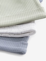 Modre/zelene - dojenček Double 100% Cotton kravata Top klobuki in kape; pokrivala 3 komplet (0mths-2yrs) - Slika 5 iz 5