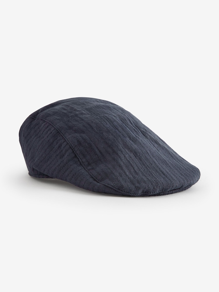 Navy Blue Flat Cap (0mths-2yrs) - Image 1 of 2