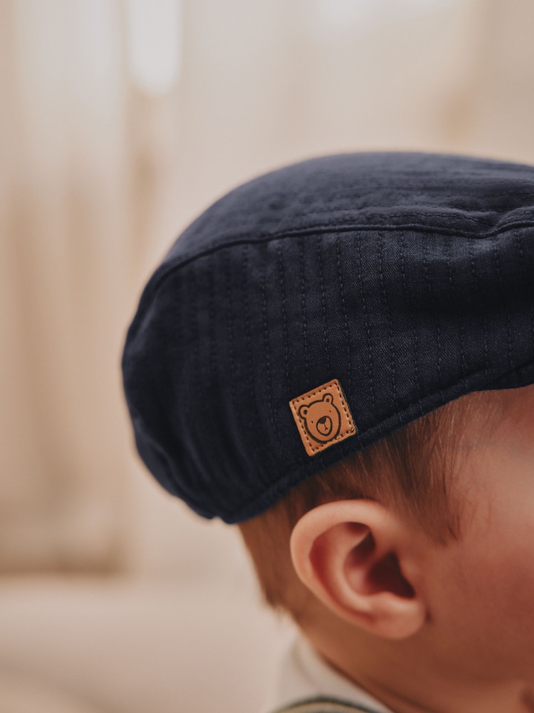 Navy Blue Flat Cap (0mths-2yrs) - Image 3 of 3 Navy Blue Flat Cap (0mths-2yrs) - Image 3 of 3