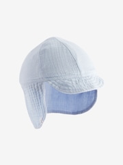 Blue Reversible Legionnaire Baby Hat (0mths-2yrs) - Image 3 of 4