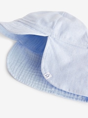 Blue Reversible Legionnaire Baby Hat (0mths-2yrs) - Image 4 of 4