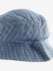 Blue Denim Stripe Baby Bucket Hat (0mths-2yrs) - Image 5 of 5