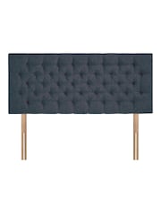 Sleepeezee Black Chesterfield Strutted Headboard - Image 1 of 2
