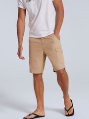Animal Natural Camel Mens 100% Cotton Atlantis Cargo Shorts - Image 1 of 9