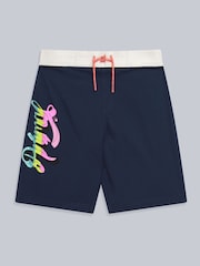 Animal Blue Dark Girls Nora Classic Boardshorts - Image 1 of 5