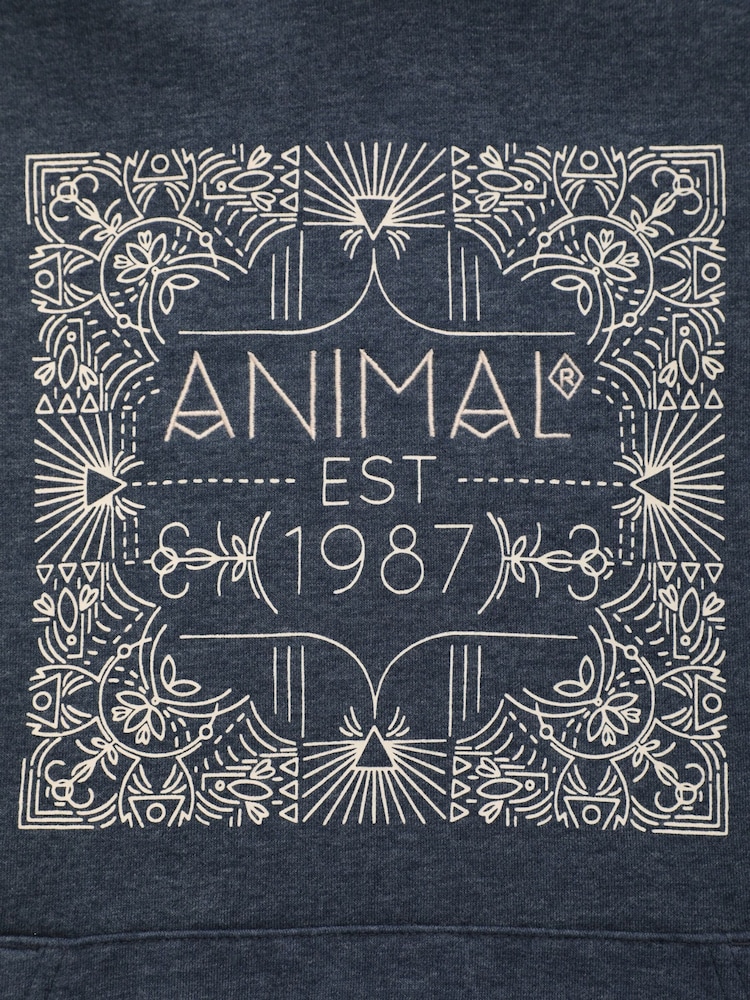 Animal Blue Womens Maya Organic Graphic Hoodie - Image 6 of 6