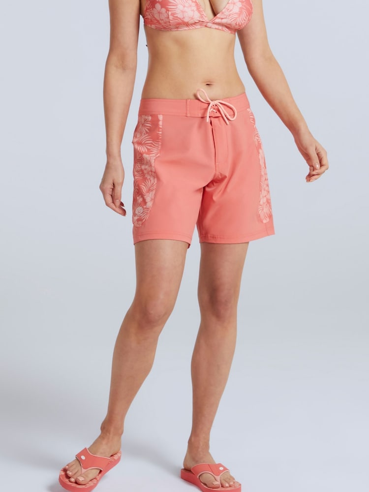 Animal Womens Pink Lenora Printed Boardshorts - Image 1 of 8