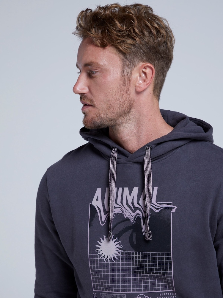 Animal Blue Mens River  Wavey Hoodie - Image 4 of 4