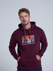 Animal Red Mens River Organic Printed Hoodie - Image 2 of 5