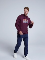 Animal Red Mens River Organic Printed Hoodie - Image 4 of 5