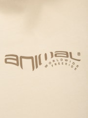 Animal Mens Cream River Organic Hoodie - Image 8 of 10