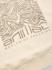 Animal Mens Cream River Organic Hoodie - Image 9 of 10