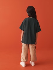Lilo & Stitch Charcoal 100% Cotton Oversized T-Shirt (3-16yrs) - Image 3 of 7