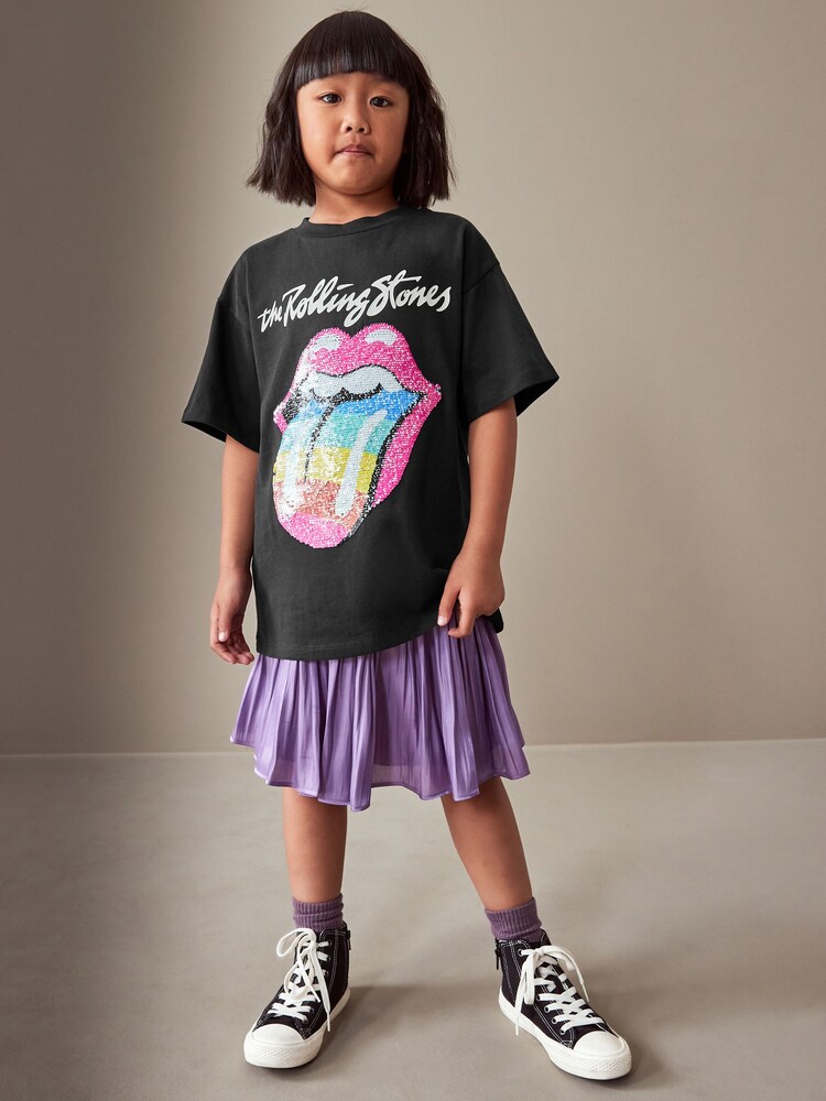 Black Rolling Stones Oversized T-Shirt (3-16yrs) - Image 1 of 6