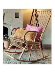 Laura Ashley Natural Indoor Cane Rocking Chair - Image 1 of 4
