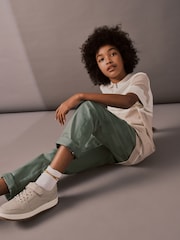 Neutral Short Sleeved Colourblock Zip Polo Shirt (3-16yrs) - Image 3 of 8