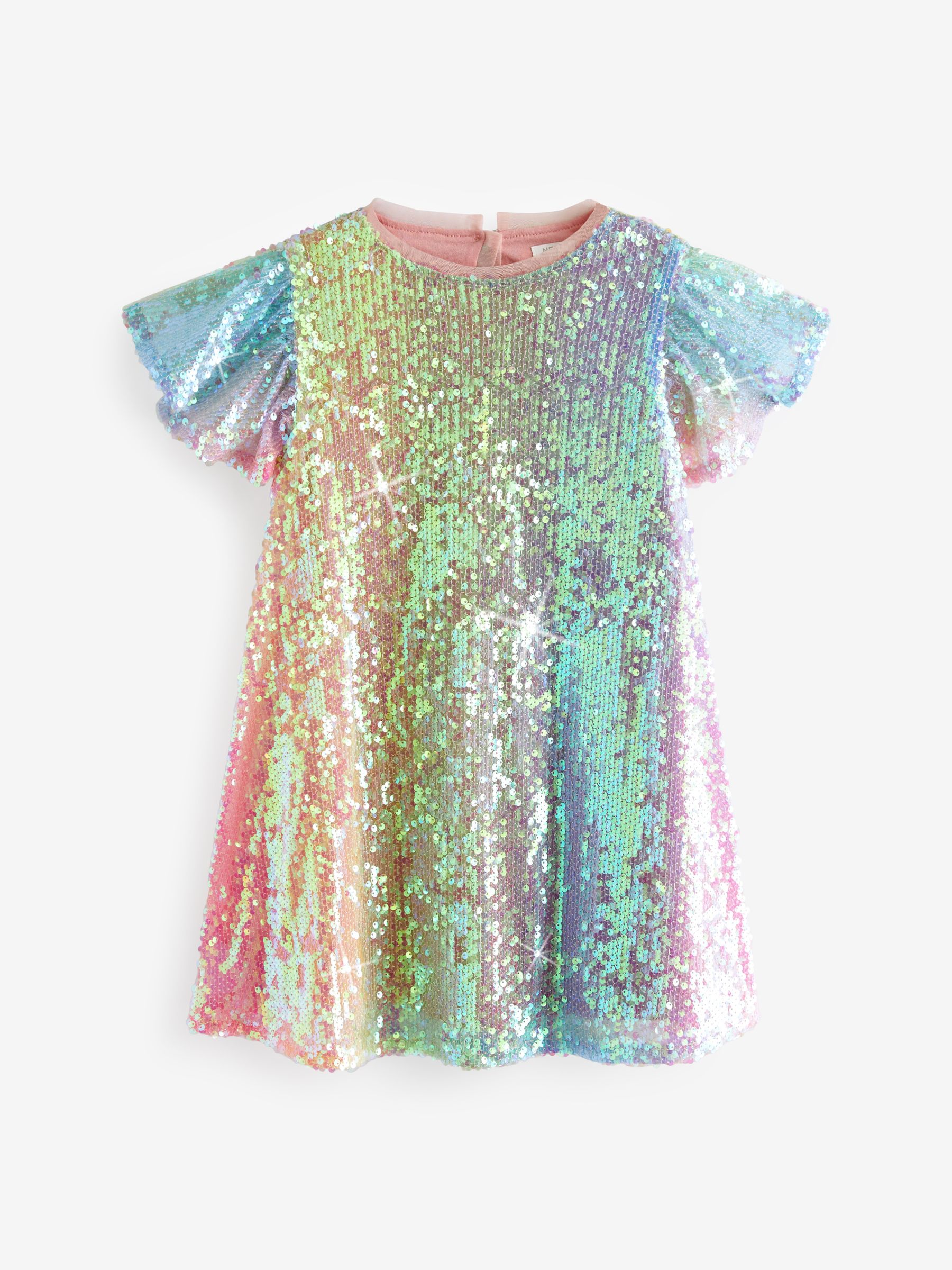 Next girls rainbow dress on sale