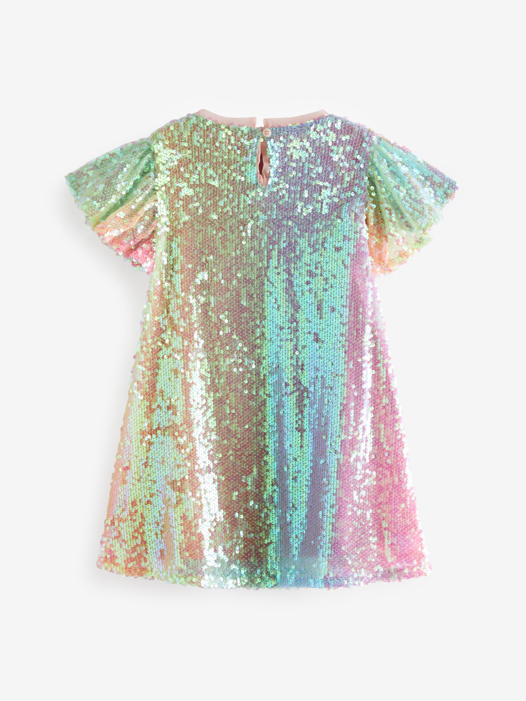 Buy Pink Blue Green Rainbow Sequin Sparkle Party Dress 3 16yrs from Next Turkey