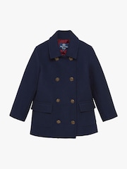 Trotters London Blue Pea Coat - Image 2 of 4