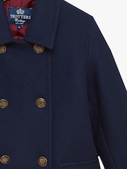 Trotters London Blue Pea Coat - Image 4 of 4