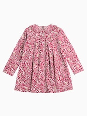 Trotters London Red Woodland Bunny Pretty Collar Dress - Image 2 of 3