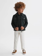 Reiss Forest Trafford Senior Merino Wool Polo Shirt - Image 3 of 6