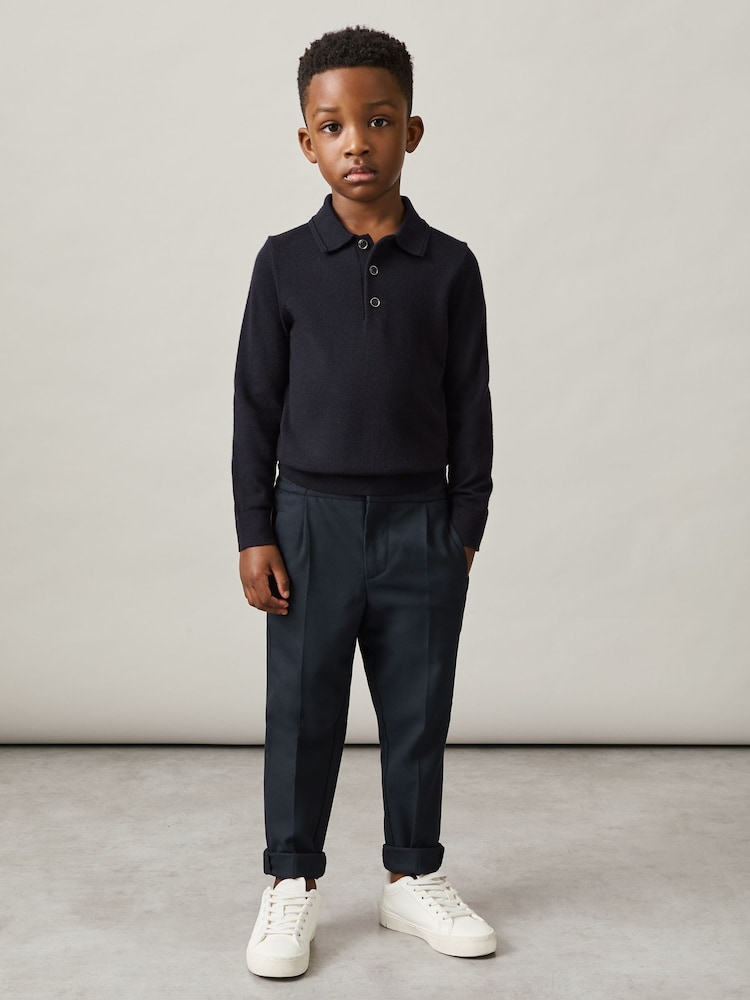 Polo de lana de merino Trafford de Reiss - Imagen 2 de 5