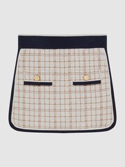 Reiss Pink Mimi Senior Twill Mini Skirt - Image 1 of 5