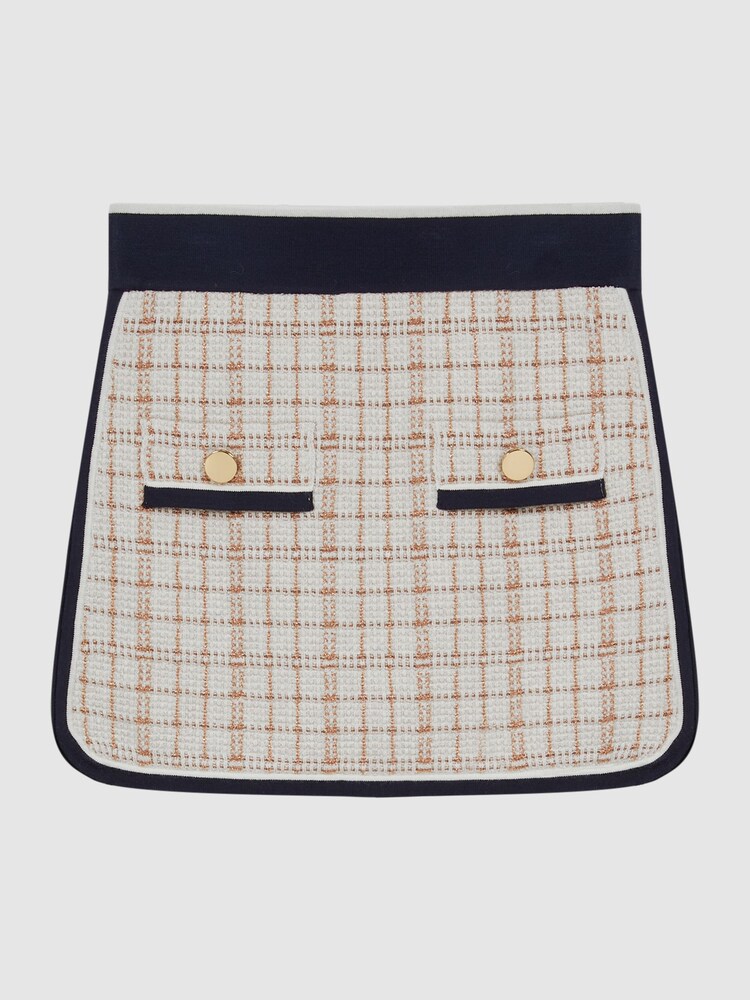 Reiss Pink Mimi Senior Twill Mini Skirt - Image 1 of 5
