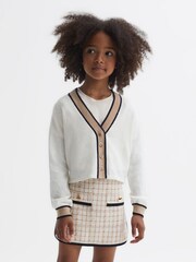 Reiss Pink Mimi Junior Twill Mini Skirt - Image 1 of 6